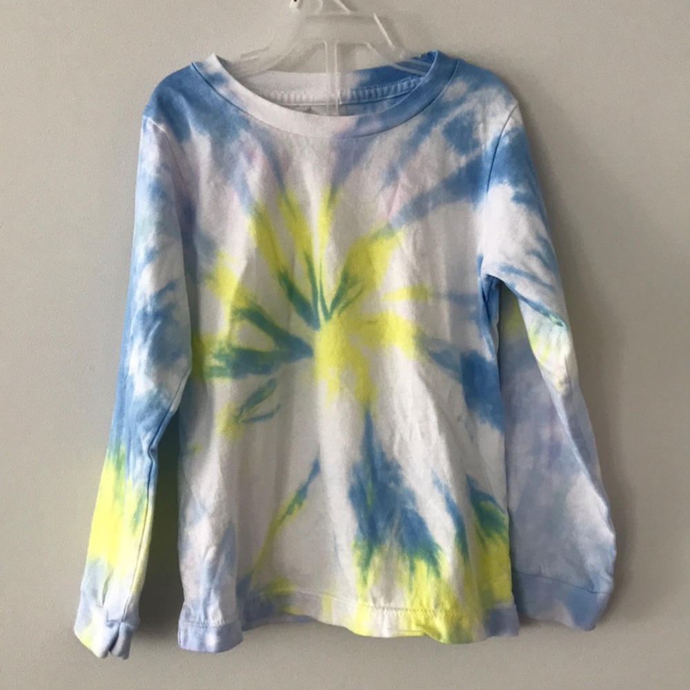 Toddler long sleeve tie dye shirt